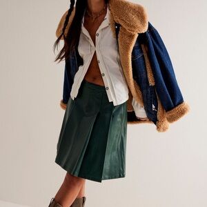 Free People Green Skirt